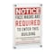 Azar Displays Standoff Sign Holder Frame Display, Graphic Size: 22" X 28" 105531 - alternate 3